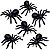 Aranha Halloween Preta De Plástico Halloween 10 x 8cm - 6 Unidades - Imagem 2