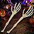 Enfeite Halloween Mão de Esqueleto 35cm - 2 Unidades (1 par) - Imagem 1