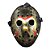 Máscara de Terror Jason Metalizada Dourada Halloween - Imagem 1