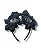 Tiara Halloween com Flores e Caveira – Preta | Acessório de Fantasia Elegante e Assustador - Imagem 1