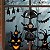 Enfeite Halloween Bruxa Paraquedas - Movimento, Luz e Som - 40cm - Imagem 1