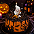 Vela Decorativa Fantasma Com Vassoura Halloween 8cm - Imagem 1