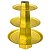 Baleiro de Papelão Laminado Dourado 3 andares - 35cm - Imagem 1