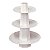 Baleiro de Papelão Laminado Branco 3 andares - 35cm - Imagem 1