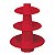 Baleiro de Papelão Laminado Vermelho 3 andares - 35cm - Imagem 1