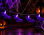 Pisca Pisca Halloween com Morcegos Roxos – 1,15m | Decoração Iluminada - Imagem 1