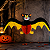 Enfeite Morcego Colméia Halloween para Decoração - 49x21cm - Imagem 1