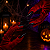 Luva de Poliéster Vermelha com Unhas para o Halloween - Imagem 1