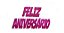 Faixa Feliz Aniversário Eva Cor Rosa - 88 x 15cm - Imagem 1