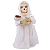 Boneco Caveira com Bebê Luz Som e Movimento Halloween - Imagem 1