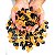 Confetti Abobora Party Halloween 20grs – Cor Preto e Laranja - Imagem 1