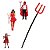 Tridente Vermelho do Diabo Halloween - 60cm x 18cm - Imagem 2