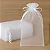 Saco Organza Saquinho Branco com Fita de Cetim 17x23cm – 10 Unidades - Imagem 1