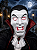 Máscara Halloween Drácula - Imagem 1