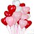 Balão Bexiga Coração Sortidos (Vermelho/Rosa/Branco)- 11 Polegadas (28cm) - 20 unidades - Imagem 1