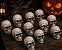 Enfeite Decorativo Halloween - Crânio de Esqueleto 6cm - 12 Unidades - Imagem 1