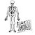 Esqueleto Articulado Cartonado Travessuras Halloween - 150cm - Imagem 1