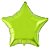 Balão Metalizado Estrela Verde Limão - 50cm - Flutua Com Gás Hélio - Imagem 1