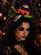 Tiara Halloween Abóbora com Chapéu e Véu - Imagem 1
