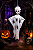 Enfeite de Halloween Boneca Fantasma Branco 50 cm - Modelo Variados - Imagem 1