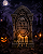 Lápide Decorativa com Led Cemitério Halloween 21cm - Imagem 1