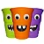Copo Halloween Monstrinhos com Olhos – Cores Neon 🎃 Divertido e Decorativo - 1 Unidade - Imagem 1