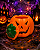 Enfeite de Halloween Abóbora Alfa com Tampa em Plástico - 25cm - Imagem 1