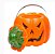 Enfeite de Halloween Abóbora Alfa com Tampa em Plástico - 25cm - Imagem 1