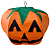 Abóbora Tecido Decorativa Halloween - 45cm - Imagem 1