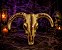 Placa Decorativa Carcaça Cabra Halloween - 59cm - Imagem 1