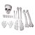 Kit Decoração Halloween Ossos de Esqueleto e Caveira - 12 Ossos - Imagem 2