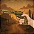 Pistola Garrucha de Brinquedo Dourada Cowboy com Som - 27cm - Imagem 2