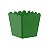 Cachepot de Plástico Quadrado Verde - 8x8x6cm - Imagem 1