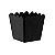 Cachepot de Plástico Quadrado Preto - 8x8x6cm - Imagem 1