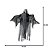 Caveira Assustadora Com Sensor Nosferatu Halloween com Som Luz e Movimento 92cm - Imagem 5