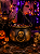 Caldeirão de Bruxa com Caveira e Corrente – Decoração Halloween | Enfeite Assustador - Imagem 1