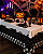 Toalha Plástica De Mesa Principal Halloween Skull Party (Festa da Caveira) - 118x180cm - Imagem 1