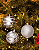 Bolas Para Árvore de Natal Enfeite Natalino Prata 8cm - 6 Unidades - Imagem 1