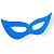 Máscara Holográfica Carnaval Azul - 12 Unidades - Imagem 1