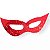 Máscara Holográfica Carnaval Vermelha - 12 Unidades - Imagem 1