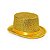 Cartola Luxo Feltro Brilho Dourada - Imagem 1