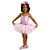 Fantasia Vestido Bailarina Organza Infantil - Tamanho M - Imagem 1