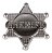 Distintivo De Xerife Policial Estrela 5,5cm - Imagem 1