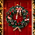Guirlanda Decorada Nevada 40cm com Laços e Pinhas – Decoração Natalina Clássica e Elegante - Imagem 1