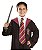 Gravata Grifinória Vermelho e Dourado Listrada Harry Potter - Imagem 1