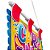 Decoração Carnaval Porta Bandeira Escudo em E.V.A - 55cm x 33cm - Imagem 2