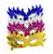 Máscara de Carnaval de Papel com Glitter Cores Sortidas - 6 Unidades - Imagem 1