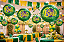 Balão Metalizado Brasil Estrelado 18'' (45cm) – Flutua com Hélio - 1 Unidade - Imagem 1