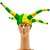 Chapéu Bobo da Corte em Verde e Amarelo - 50cm - Imagem 1