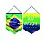 Placas Para Porta Vai Brasil 30X40Cm - 2 Unidades - Imagem 1